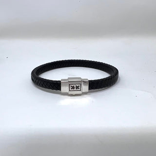 Guiot De Bourg Braided Leather Bracelet