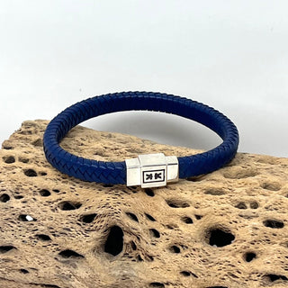 Guiot De Bourg Braided Leather Bracelet