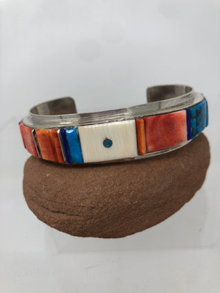 H Smith - Bracelet Inlay-AL Zuni Global Jewelry-Picayune Cellars & Mercantile