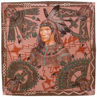 Hermes Scarf "Cosmogonie Apache" Twill Carre 90