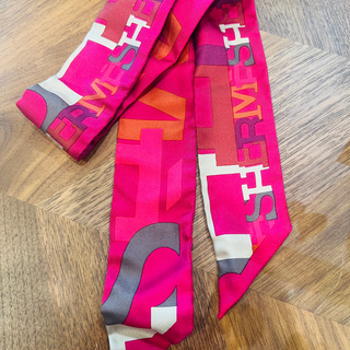 Hermes Twilly Logo Scarf