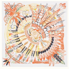 Hermès Scarf Danse Pacifique 90