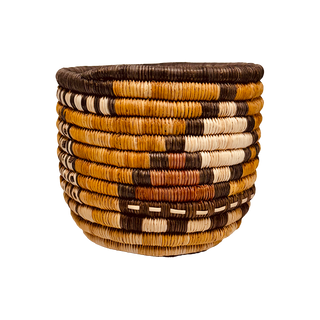 Hopi Coiled Maize Design Basket by Regina Kageheamo