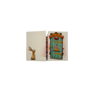 Trifold Card Birthday - Knock Knock