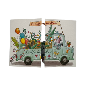 Trifold Card Cafe des Amis