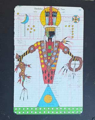 Terrance Guardipee Our Creator Ledger Art