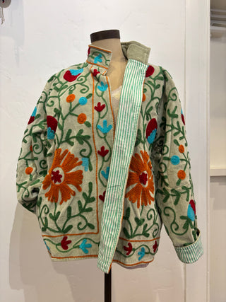 Floral Embroidered Suzani Jacket