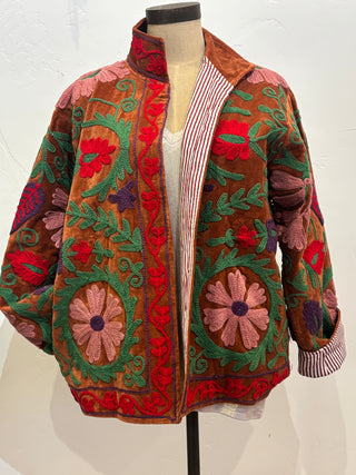 Floral Embroidered Suzani Jacket