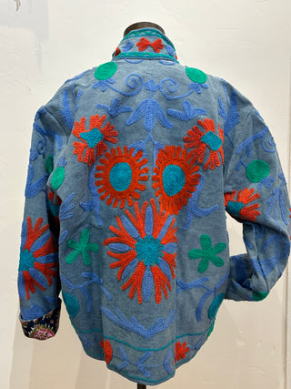 Floral Embroidered Suzani Jacket
