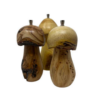 Wooden Mushroom Pepper Grinder