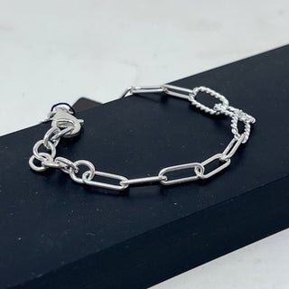 Oval Rope Chain Bracelet