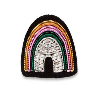 "Igloo" Embroidered Brooch