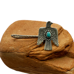 Kingman Turquoise Eagle Pin or Brooch