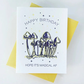 Magical Mushroom Birthday Card