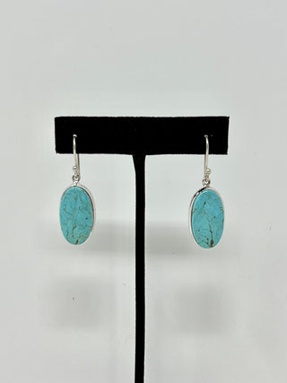 Mexican Turquoise Sterling Silver Earrings