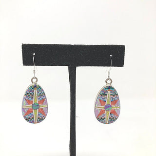 Micro Inlay Teardrop Earrings