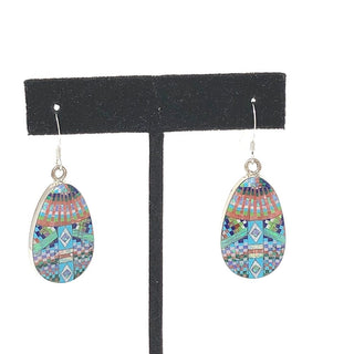 Micro Inlay Teardrop Earrings