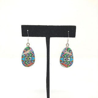 Micro Inlay Teardrop Earrings