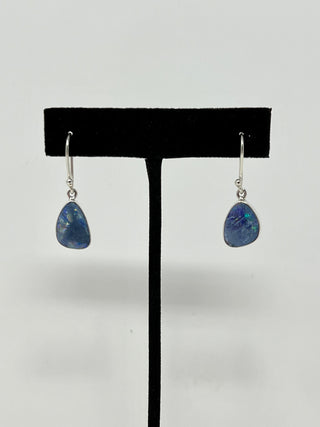 Opal Doublet Sterling Silver Earrings-Sterling Creations-Picayune Cellars & Mercantile