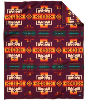 Pendleton Blanket "Chief Joseph" Maroon