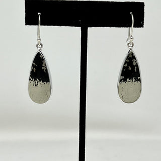 Pyrite Sterling Silver Earrings-Sterling Creations-Picayune Cellars & Mercantile