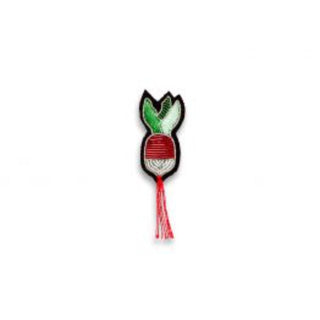 "Radish" Embroidered Brooch