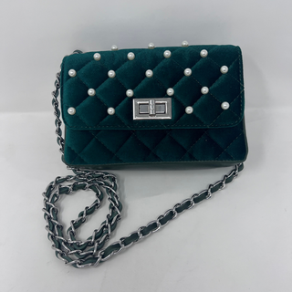 SD Purse 500132 Velvet and Pearl Clutch