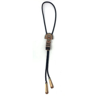 Sa'alko Carving Bolo Tie by Ronald Honyouti