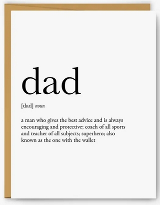 "Dad" Definition Card
