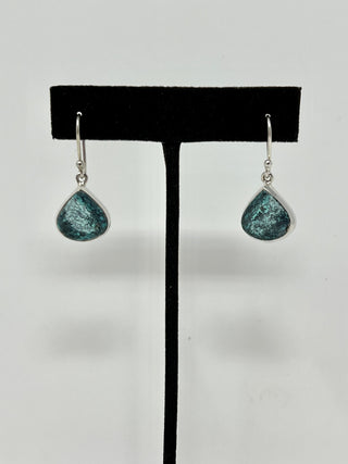 Seraphinite Sterling Silver Earrings-Sterling Creations-Picayune Cellars & Mercantile