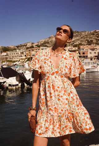 Short V-neck Dress