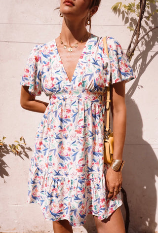 Short V-neck Dress