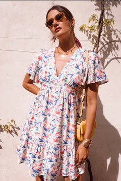 Short V-neck Dress