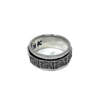 Silver Decagon Meditation Ring