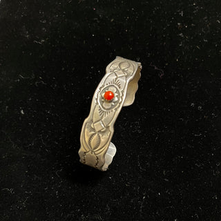 Small Coral Bar Bracelet-Buffalo Dancer-Picayune Cellars & Mercantile