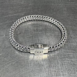 Sterling Silver Braided Chain Bracelet