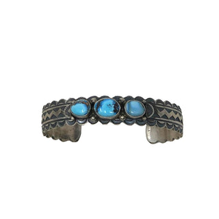 Three Stone Golden Hills Turquoise Cuff