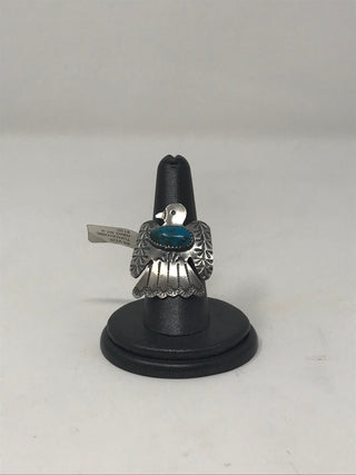 Tim Yazzie Thunderbird Turquoise Ring-Indian Touch-Picayune Cellars & Mercantile