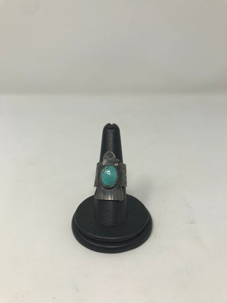 Tim Yazzie Thunderbird Turquoise Ring-Indian Touch-Picayune Cellars & Mercantile