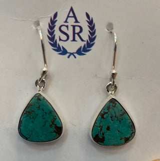 Tibetan Turquoise Sterling Silver Earrings