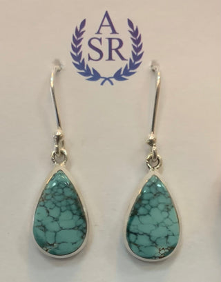 Tibetan Turquoise Sterling Silver Earrings