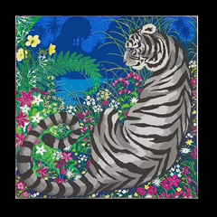 Hermès Scarf Tyger Tyger 90