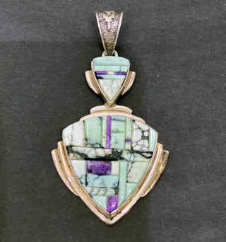 Variscite & Sugilite Pendant