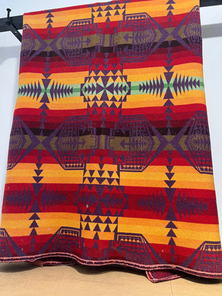 Vintage Pendleton Blanket - Red/Purple