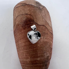 White Buffalo Heart Pendant