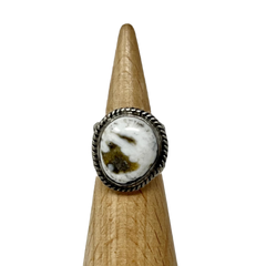 White Buffalo Sun Stamped Ring