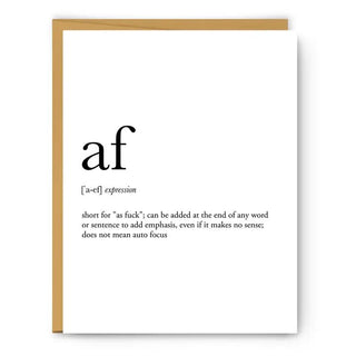 AF Definition Card Cards - Picayune Cellars & Mercantile