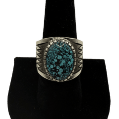 Alton Bedonie Black Web Kingman Ring