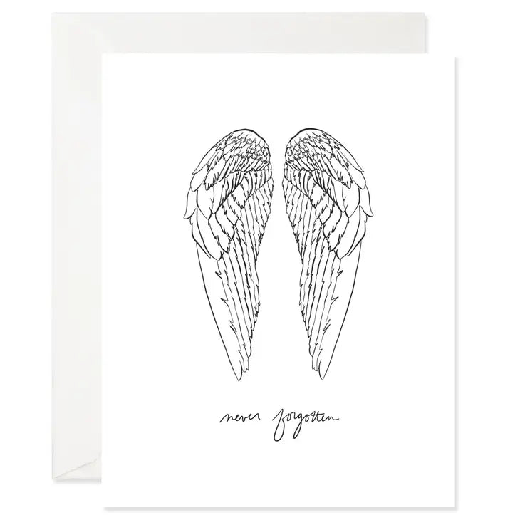 Angel Wings Sympathy Card