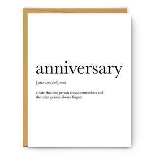 "Anniversary Definition" Greeting Card Cards - Picayune Cellars & Mercantile